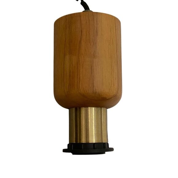 Electrical Kit Lamp Socket Shade Holder Wood - Picture 4 of 4